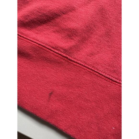 Champion Mens University Of Maryland Terps XL Red Embroidered Logo Hoodie - Picture 6 of 13